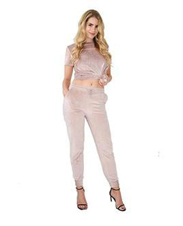 CAMILLE VELVET TRACK PANT